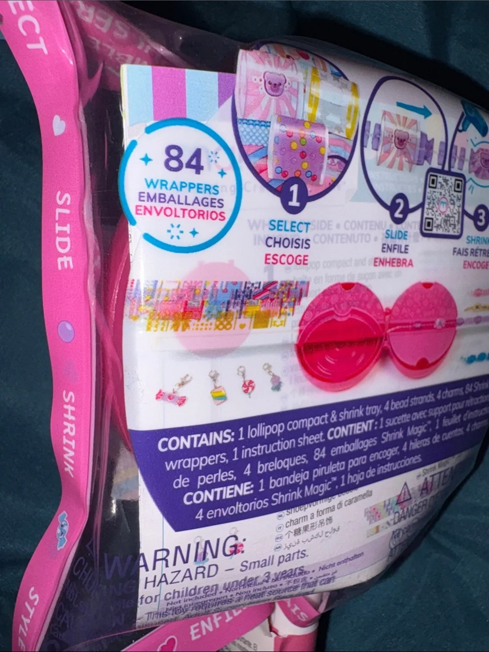 Make It Real Shrink Magic DIY Bracelet Kit- Pink